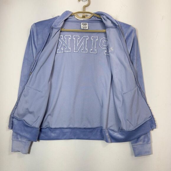 Pink Victoria's Secret Womens Set‎ Lavanda Velvet Size Hoodie: S Size Jogger: M - Picture 6 of 16